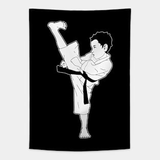 Taekwondo High Kick Tapestry