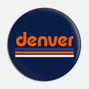 Retro Denver Stripes Pin