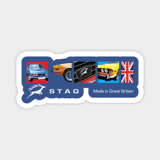 Retro Triumph Stag Made In Great Britain T-Shirt Design Magnet