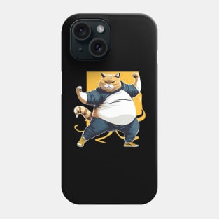 Chubby Fighter: Feline Mastery of Kung Fu Phone Case