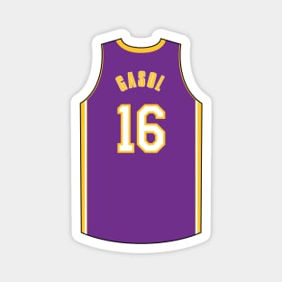 Pau Gasol Los Angeles Jersey Qiangy Magnet