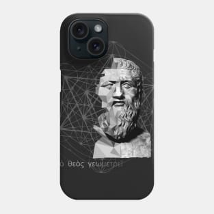 Plato vs Geometry dark Phone Case