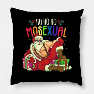 Ho Ho Ho Mosexual Gay Santa LGBT Pun Gay Pride Christmas Pillow