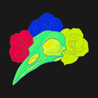 Neon Bird Skull T-Shirt