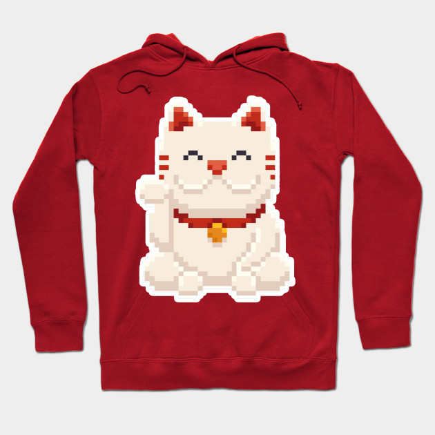 maneki neko hoodie