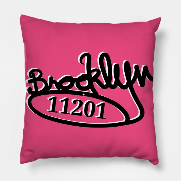 Code Brooklyn Pillow by Duendo Design