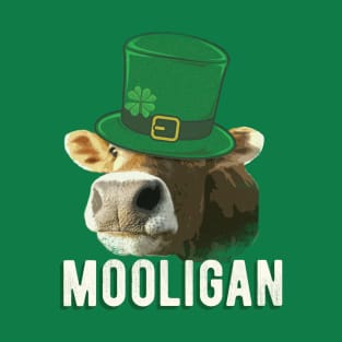 St. Patrick's Day Hooligan Mooligan Cow Pun Funny St Paddys T-Shirt