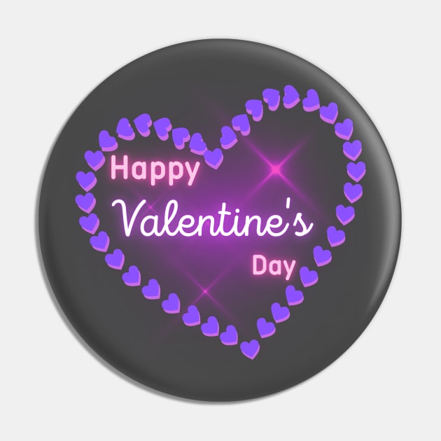 Happy Valentine's Day.Heart of Love Pin by Anatoliy Smirnov