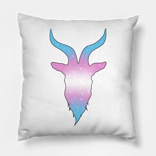 Galaxy Baphomet - Trans Pride Pillow