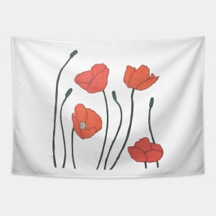 poppies Tapestry