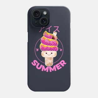 Japanese Kawaii Ice Cream Pink Summer Phone Case