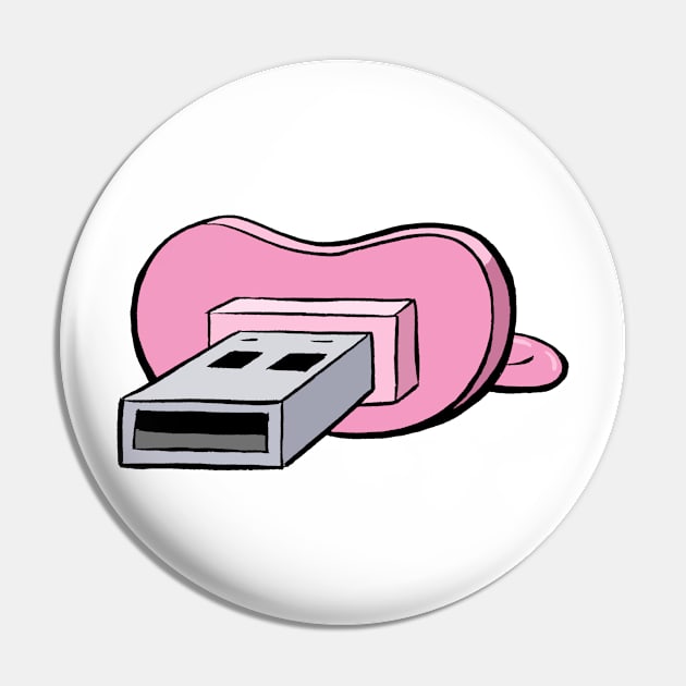 8 GB Pacifier Pin by ticulin