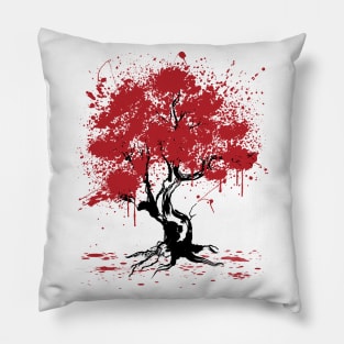 Sakura Tree Painting Pillow
