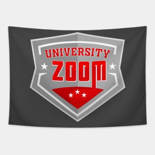 zoom university, sport style Tapestry