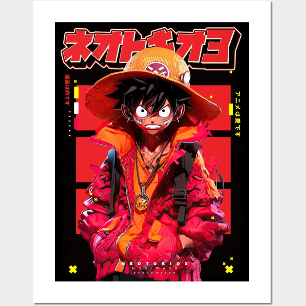 MUGIWARA MONKEY D. LUFFY, One Piece Anime Manga Pop Culture, PROUD OTAKU  - One Piece - Posters and Art Prints