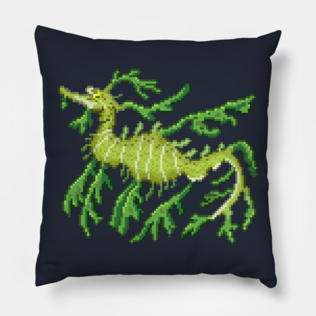 Leafy Sea Dragon Pillow by ZioCorvid