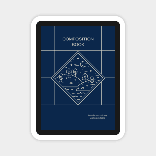 Aesthetic Composition Book Magnet