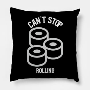 Bjj shirt-can't stop rolling Pillow