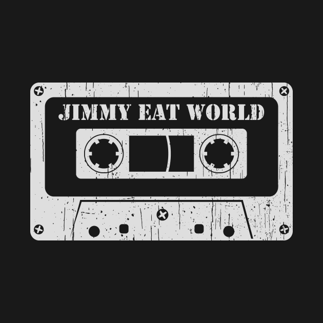 Jimmy Eat World - Vintage Cassette White by FeelgoodShirt