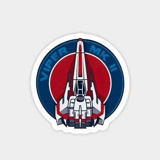 Battlestar Galactica Viper MKII Fighter Patch Magnet