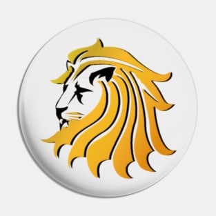 Colourful lion head Pin