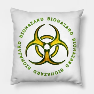 Biohazard Zombie Warning Pillow