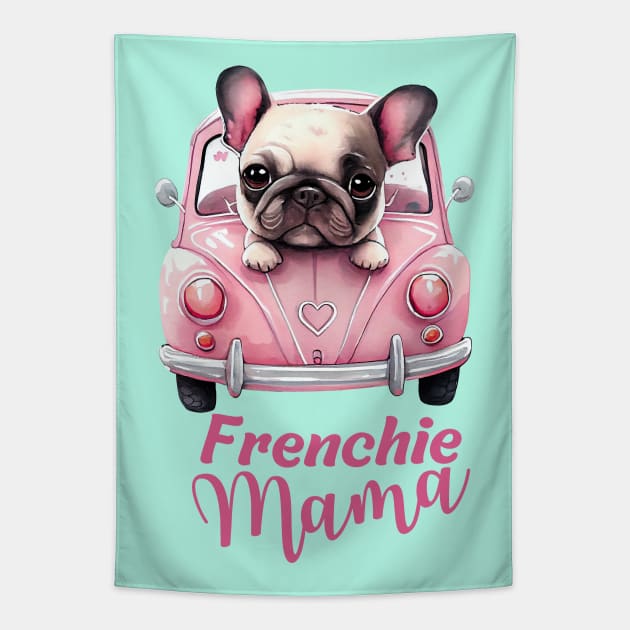 Frenchie Mama Tapestry by Yula Creative