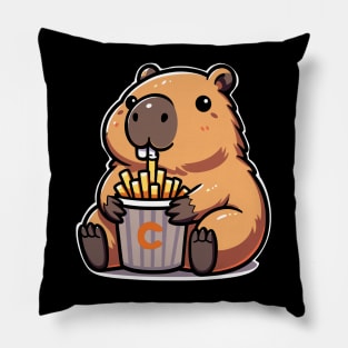 Baby Capy Cute Capybara French Fries Pillow