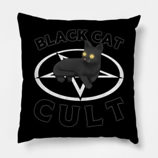 Black Cat Cult Pillow