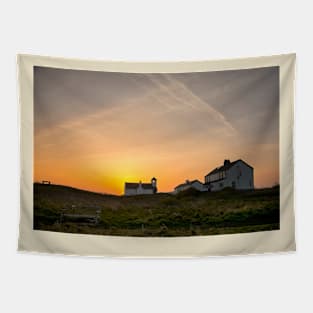 Spring sunrise over Rocky Island Tapestry