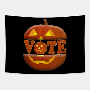 vote pumpkin Tapestry