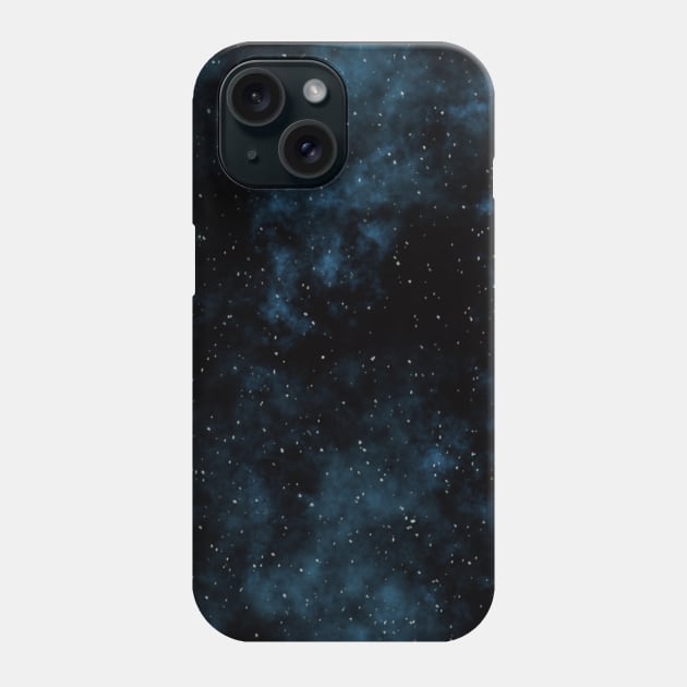 Blue Space Nebula Phone Case by BBQWings