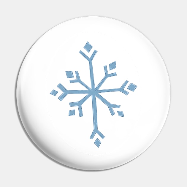 Large Snowflake Digital Illustration in Blues Pin by Angel Dawn Design