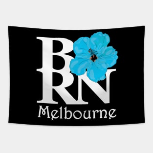 BORN Melbourne Blue Hibiscus Tapestry