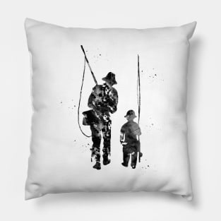 Father And Son Fishing Pillow