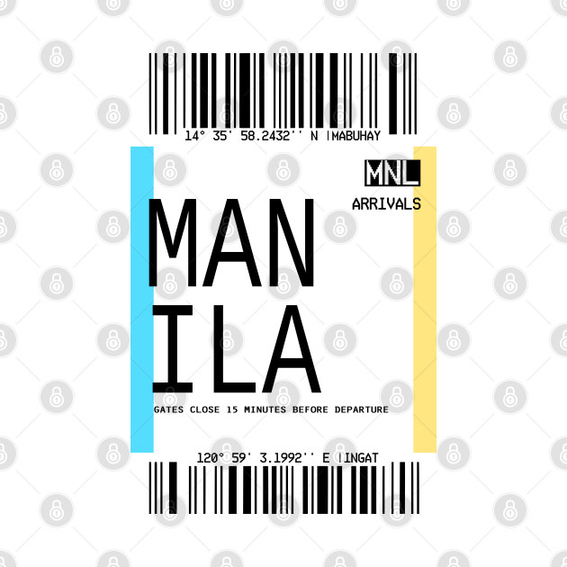 Manila Philippines planet ticket by Aydapadi Studio