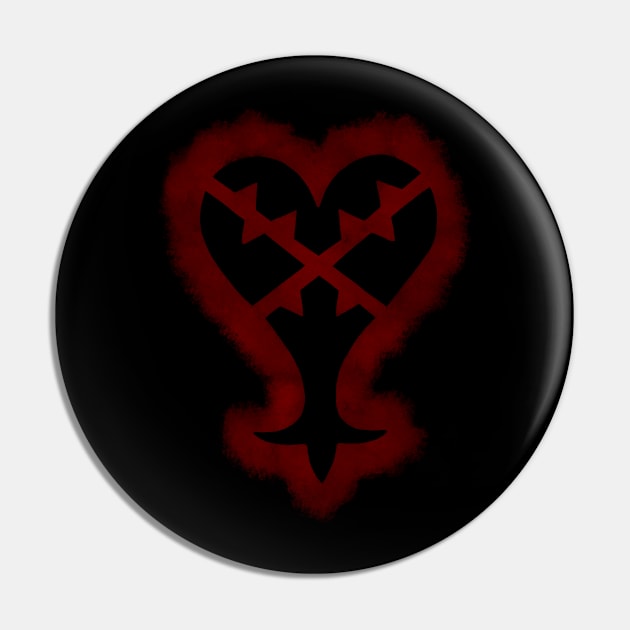 Heartless Symbol- Kingdom Hearts Pin by SessyArts