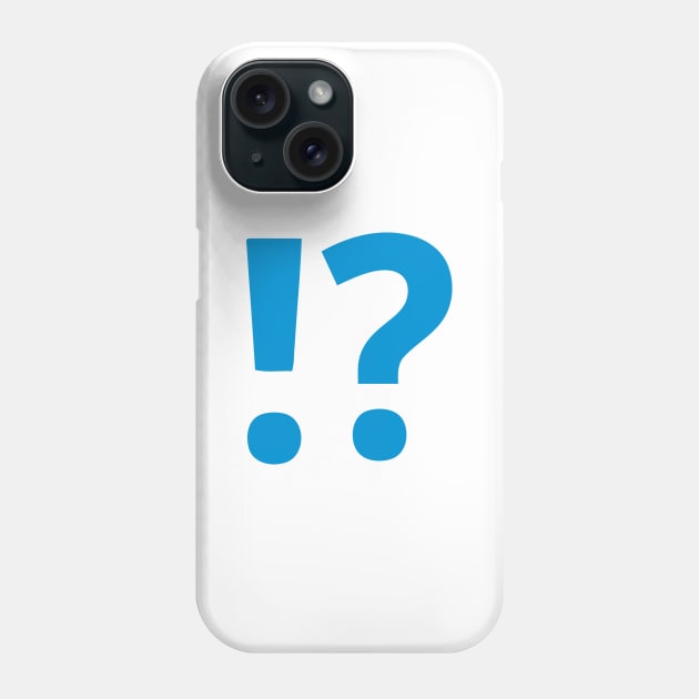 Exclamation Question Marks Symbols Emoticon Phone Case by AnotherOne