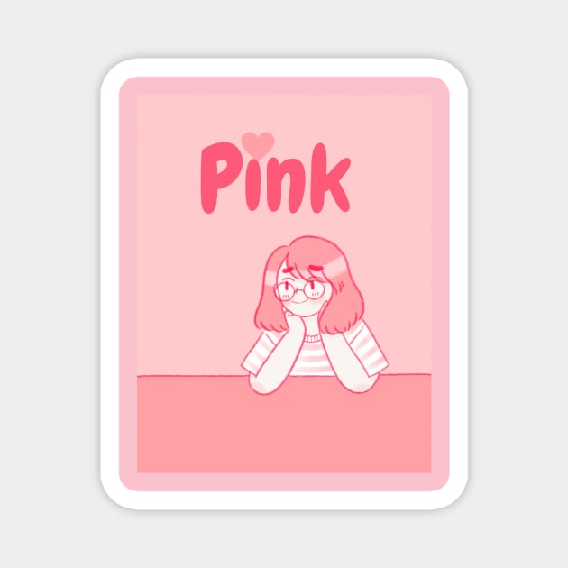 Pink! Magnet by Doodle.Bug.Tees