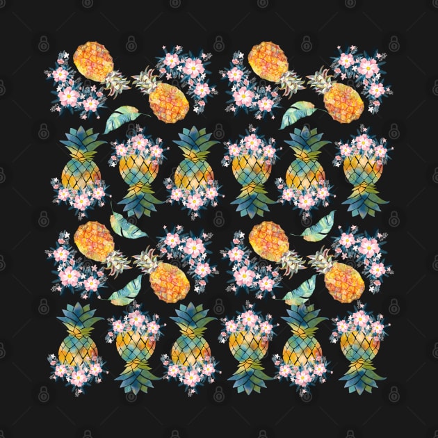 Tropical Midnight Flowering Pineapple by Mr Bushido