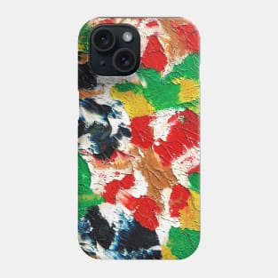 Abstract flowing flower colors art Phone Case