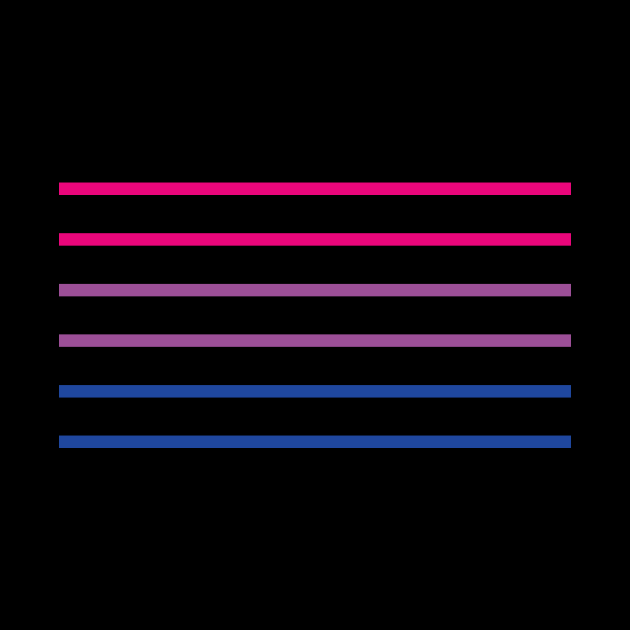 Bisexual Pride Flag Color Bars by SapphicReality