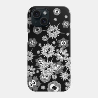 Monochrome snowflakes / Monochrome manga anime snowflakes Phone Case