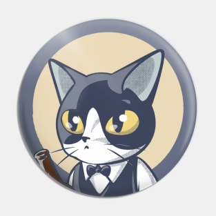 Waiter Cat Pin