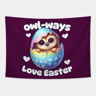 Owl-ways Love Easter Tapestry