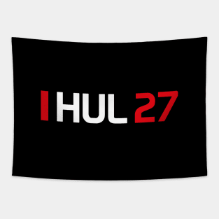 HUL 27 Design- White Text Tapestry