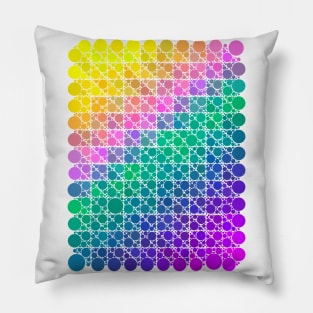 Polka Dot Geometric Grid Gradient Pattern Design Pillow