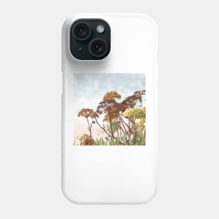 Succulent wild flowers by the sea - sea fennel Phone Case