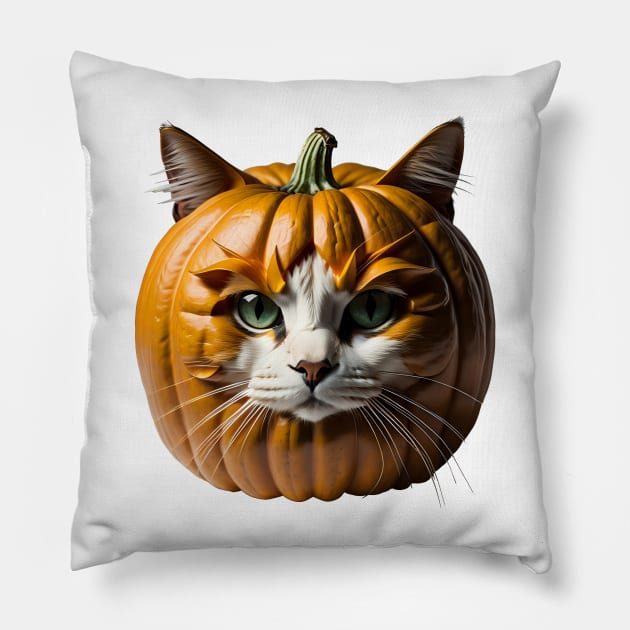 Halloween catkin Pillow by Virshan