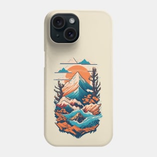 Nature Sunset digital artwork Phone Case